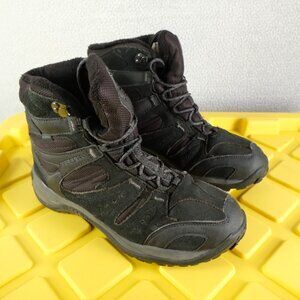 Merrell Boots Mens 10.5 Black Kiandra Synthetic Insulated Waterproof Hiking